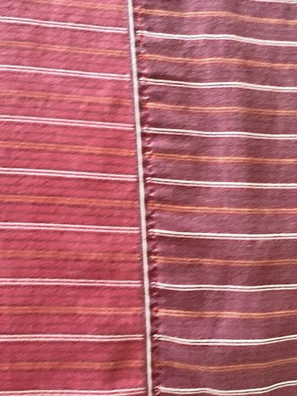 4 Pc QUEEN Sheet Set Stripe Burgundy Pinstripe West Point Stevens Made in USA